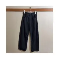 UNIQLO バギーカーブジーンズ ブラック 24inch(61cm)