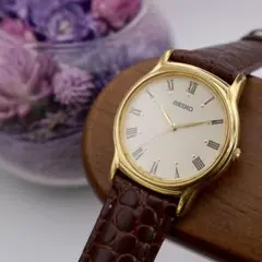 ■ 新品電池/新品ベルト/SEIKO/セイコー/ヴィンテージ/レトロ/ローマ数字
