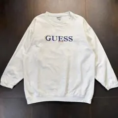 N*õ様 アメリカ規格　GUESS jeans　スウェット　フロント　ロゴ　刺繍