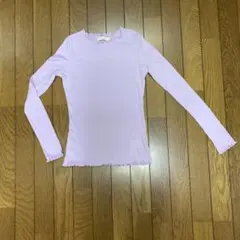 earth music & ecology ラベンダー 長袖Tシャツ S