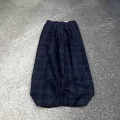 90s vintage wide wool slacks ツータック チェックのサムネイル