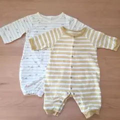 バースデイ　テータテート　カバーオール　50 60 70　2枚セット