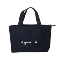 agnes b. アニエスベー キャンバスミニ トートバッグ ブラック Sのサムネイル