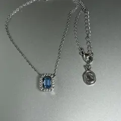 スワロフスキー Una ネックレス オクタゴンカット, ブルー