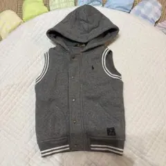 Polo Ralph Lauren キッズ フード付きベスト グレー