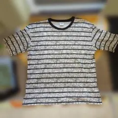 GU Pokémon 総柄 ボーダー Tシャツ L