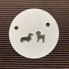 ハンドメイド　犬　チャーム　レジン　封入　シルバー　ドッグ　貼り付け