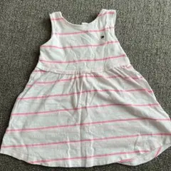 TOMMY HILFIGER ワンピース サイズ ホワイト/ピンクストライプ