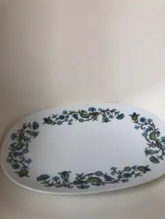 希少柄　未使用品！Noritakeノリタケの花と鳥のデザイン オーバル皿