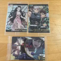 鬼滅の刃 ウエハースカード3枚セット
