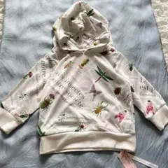 85cm【未使用・タグ付】インセクトガーデン　昆虫　フード付きスウェットパーカー