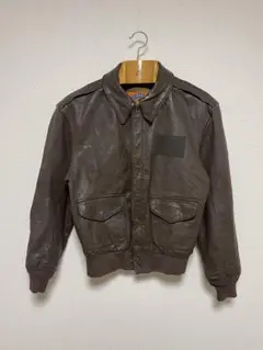 アメリカ軍　官給品　Cooper社製　A2 レザージャケット 46L 革ジャン backend=imagemagick;version=1;