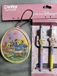 カムファインドスプリング♡販売終了ダッフィー リーナベル ボールペン☆ポーチ３点