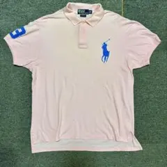 美品POLO RALPH LAUREN ビッグポニー ポロシャツXL ピンク
