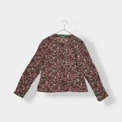cacharel キャシャレル レナウン ノーカラー 花柄 総柄 ブラウスのサムネイル