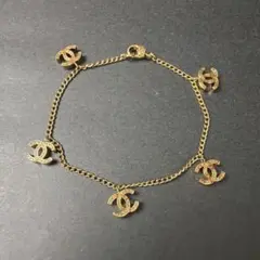 極美品 希少 シャネル ココマーク ブレスレット ゴールド 80s 1982
