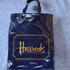 ハロッズ　エナメルトートバッグ　正規品