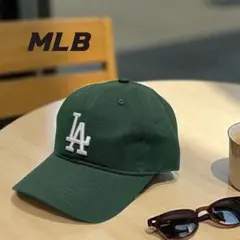 MLBキャップ　LAドジャース　グリーン　ユニセックス　新品　韓国　即日匿名発送