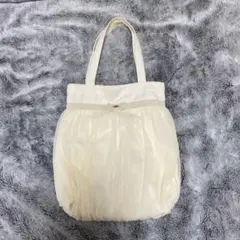 フランシュリッペ　チュールバッグ　クリーム色