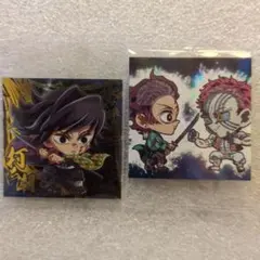 シークレット　猗窩座　鬼滅の刃　シールウエハース14 冨岡義勇　極レア