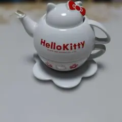 Hello Kitty 猫型ティーポット ソーサー付き