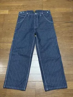 児島ジーンズロープウォバッシュストライ プデニムパンツ W34 岡山 