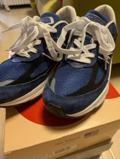 New Balance 990 青 スニーカー　990v6