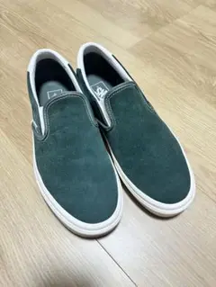 VANS スリッポン ダークグリーン　27.0cm
