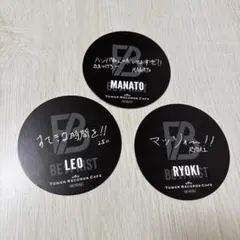 BE:FIRST タワレコカフェ コースター MANATO LEO RYOKI