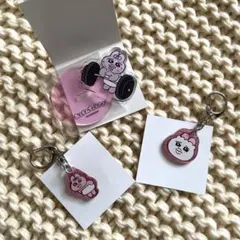 おぱんちゅうさぎ アクリルキーホルダー アクリルスタンド (非売品ステッカー付)