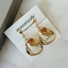 【クリップ イヤリング 】2点目-100円 ピアス 変更可 ツートーン べっ甲