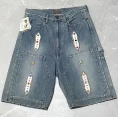 KAPITAL 14ozデニム ショートパンツ スタッズリメイク 34 新品のサムネイル