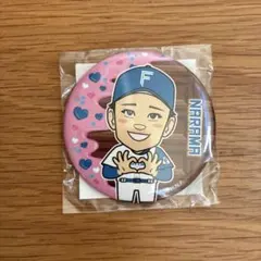 北海道日本ハムファイターズ　応援グッズ　缶バッジ　奈良間大己　選手