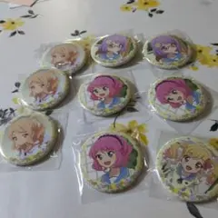 アニメキャラクター 缶バッジ 9個セットイオン限定アイカツ