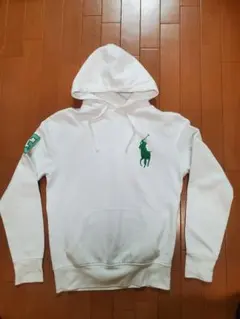 RALPH LAUREN✖️ポロ馬刺繍ホワイトパーカー