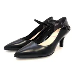 Pitti ストラップ パンプス ブラック 23cm 2E 本革 4668のサムネイル