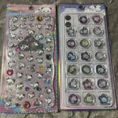 【正規品】もちもちパンダ ジュエルプチドロップ おはじきシール 2枚セット