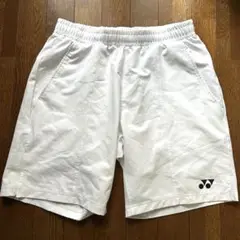 ヨネックス　ユニ　ハーフパンツ　Lサイズ　ホワイト