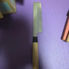 美品】 藤原照康 柳刃包丁 「なしじ」 240mm 研ぎ直し済 刺身包丁