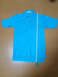 青色 ポロシャツ カエル刺繍付き LACOSTE ラコステ