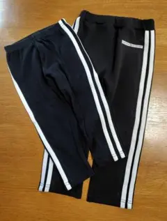 未使用 黒色パンツ レギンス ズボン 2点セット 95サイズ