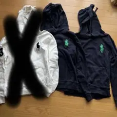 ラルフローレン RALPH LAUREN パーカー M　Polo ビックポニー