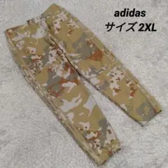 メンズ☆迷彩 ジョガースウェットパンツ カモフラ トレフォイル刺繍ロゴ XXL