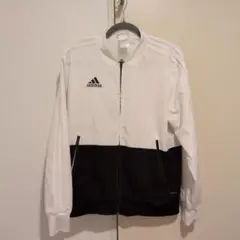 adidas ジャージジャケット L ホワイト/ブラック