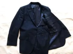 美品 Uniqlo ユニクロ+J 20AW スーツ 紺ストライプ　セットアップ