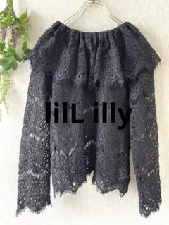 lilL illyリルリリー　レースブラウス　ビッグフリル　トップス　シアー　Fのサムネイル