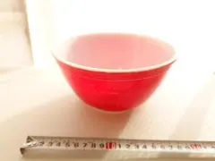 PYREX 赤いガラスボウル