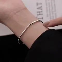 シルバー925 バングル バンブー ウエーブ ブレスレット メキシカン