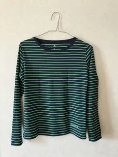 美品⭐︎モンベル長袖⭐︎紺✖️緑ボーダー