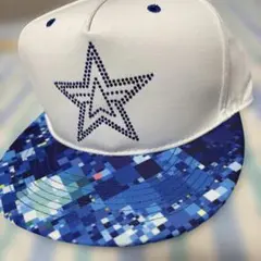 横浜DeNAベイスターズ 星の刺繍キャップ ホワイト/ブルー